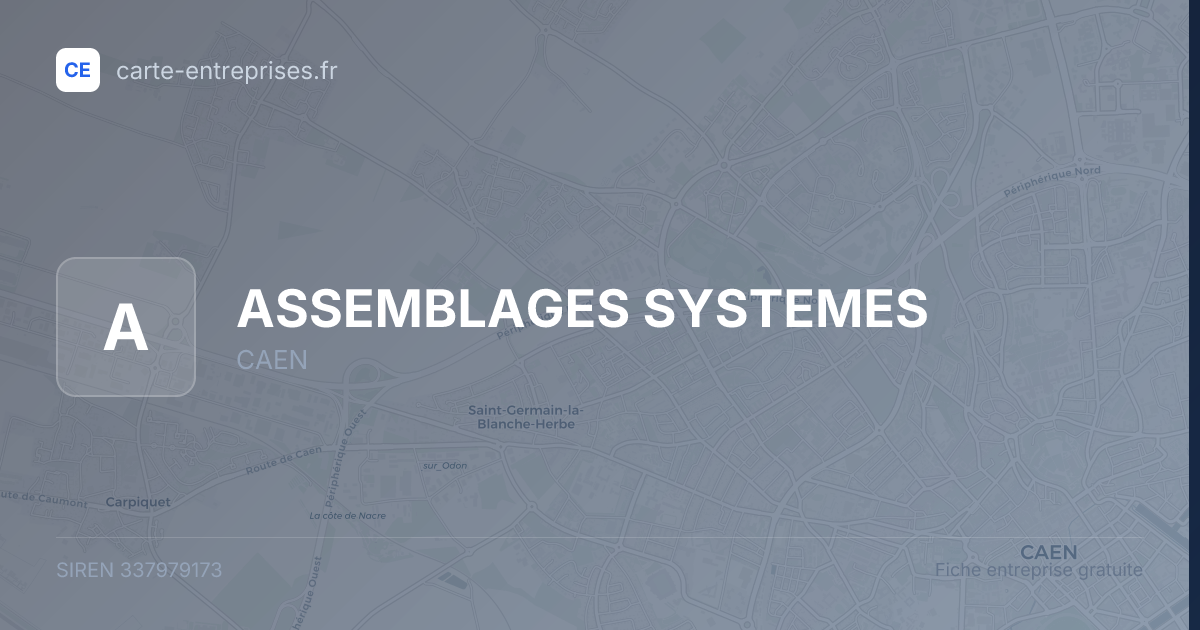 ASSEMBLAGES SYSTEMES — 337979173 — fiche entreprise