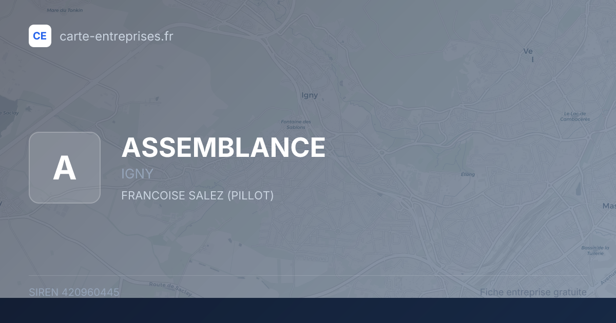ASSEMBLANCE — 420960445 — fiche entreprise