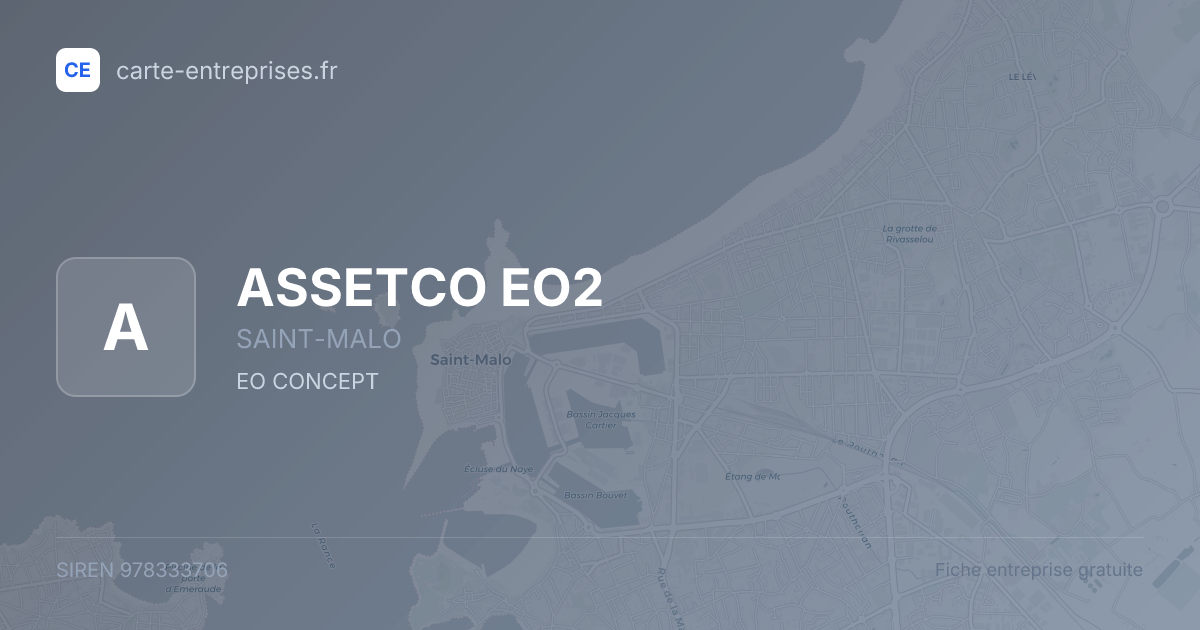 ASSETCO EO2 — 978333706 — fiche entreprise
