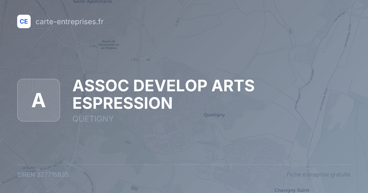 ASSOC DEVELOP ARTS ESPRESSION — 327715835 — fiche entreprise