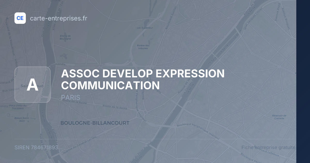 ASSOC DEVELOP EXPRESSION COMMUNICATION — 784671893 — fiche entreprise