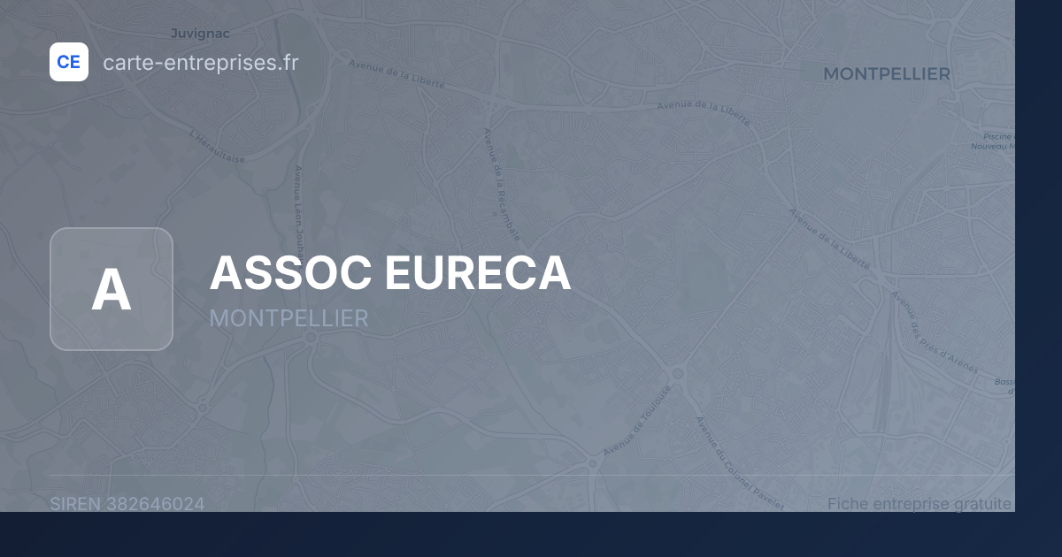 ASSOC EURECA — 382646024 — fiche entreprise