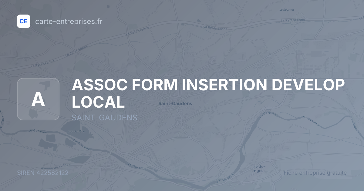 ASSOC FORM INSERTION DEVELOP LOCAL — 422582122 — fiche entreprise