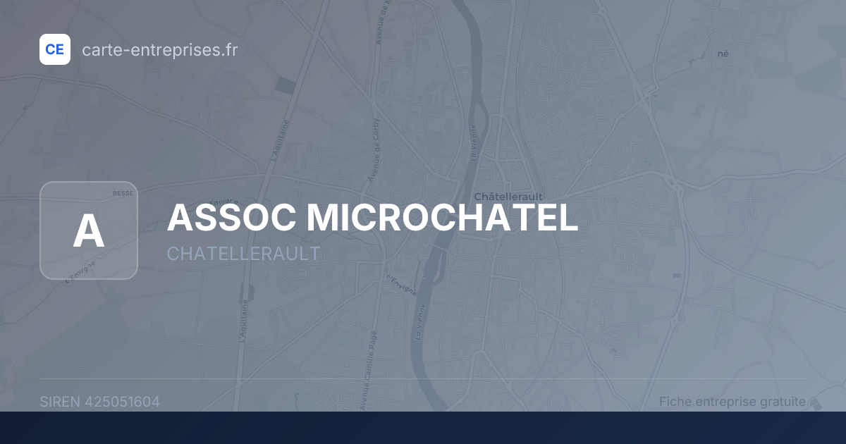 ASSOC MICROCHATEL — 425051604 — fiche entreprise