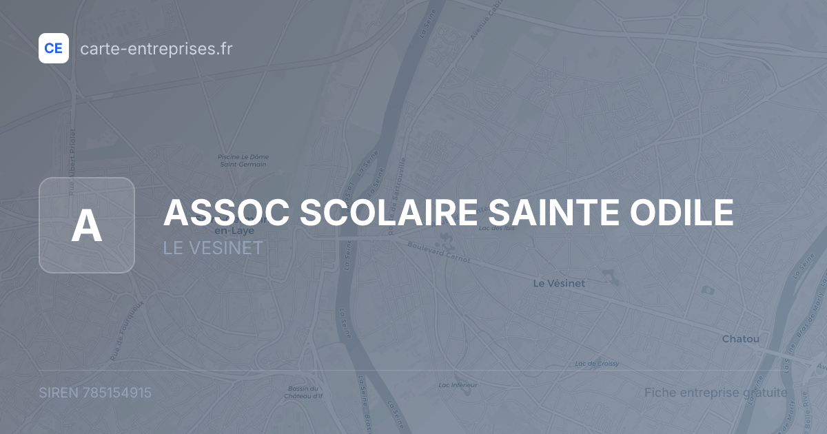ASSOC SCOLAIRE SAINTE ODILE — 785154915 — fiche entreprise