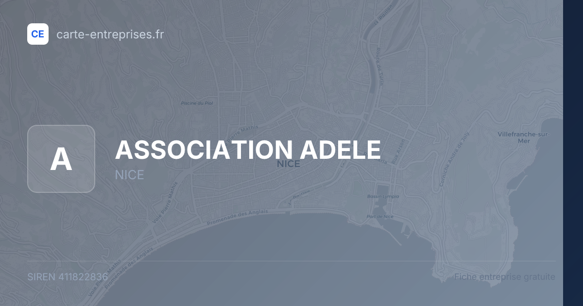 ASSOCIATION ADELE — 411822836 — fiche entreprise