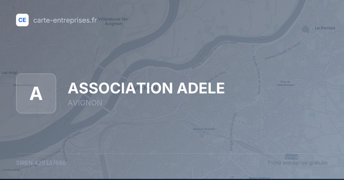 ASSOCIATION ADELE — 429337686 — fiche entreprise