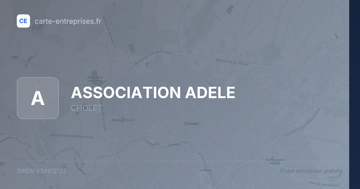ASSOCIATION ADELE — 934812173 — fiche entreprise