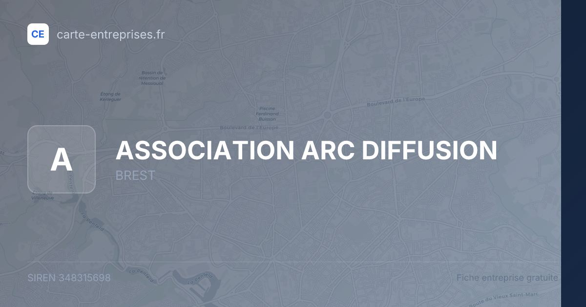 ASSOCIATION ARC DIFFUSION — 348315698 — fiche entreprise