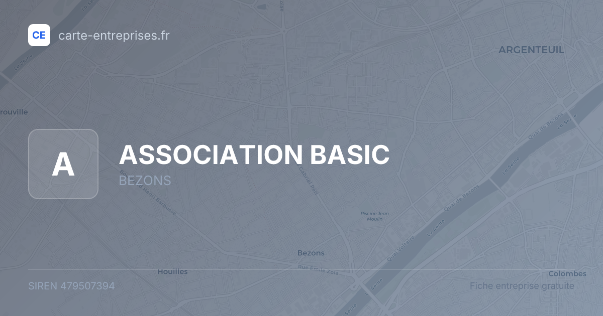 ASSOCIATION BASIC — 479507394 — fiche entreprise