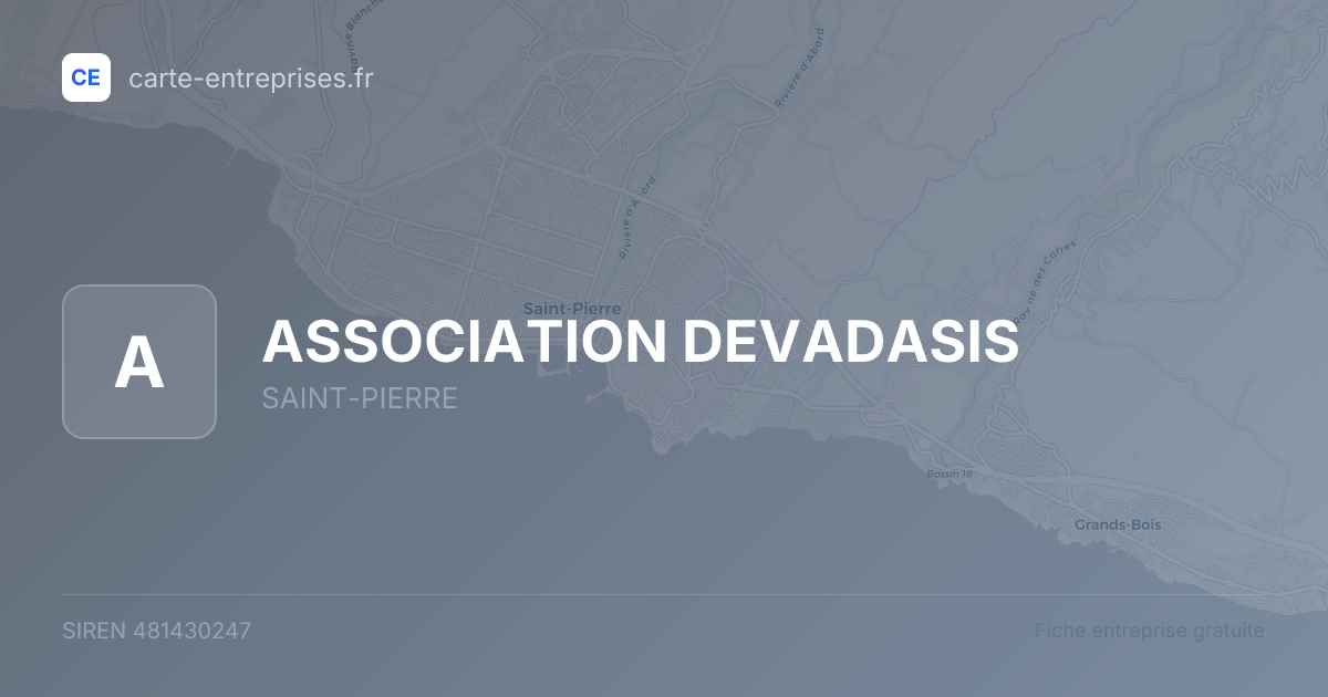 ASSOCIATION  DEVADASIS — 481430247 — fiche entreprise