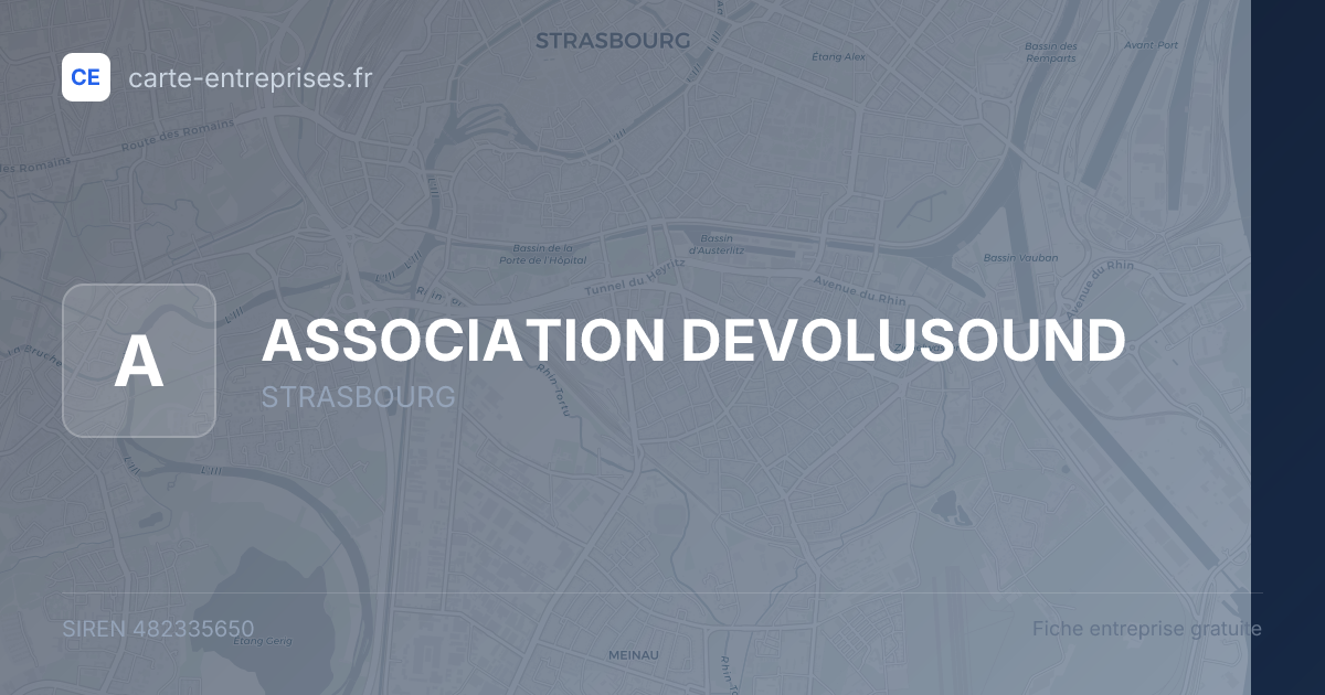 ASSOCIATION DEVOLUSOUND — 482335650 — fiche entreprise