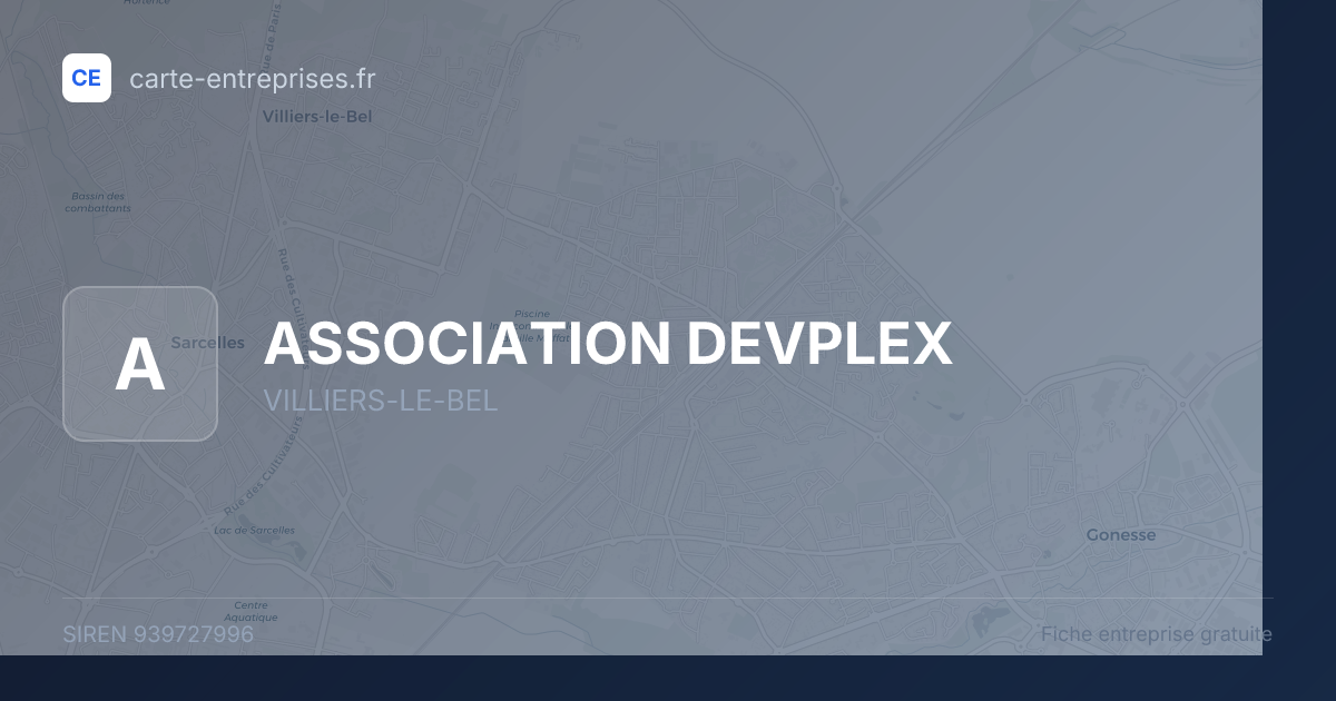 ASSOCIATION DEVPLEX — 939727996 — fiche entreprise