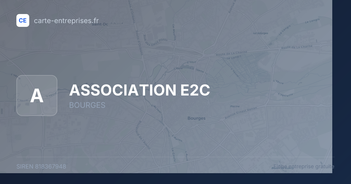 ASSOCIATION E2C — 818367948 — fiche entreprise