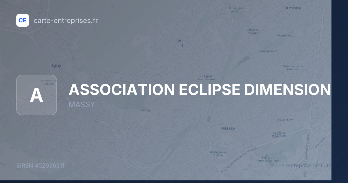 ASSOCIATION ECLIPSE DIMENSION — 452936511 — fiche entreprise
