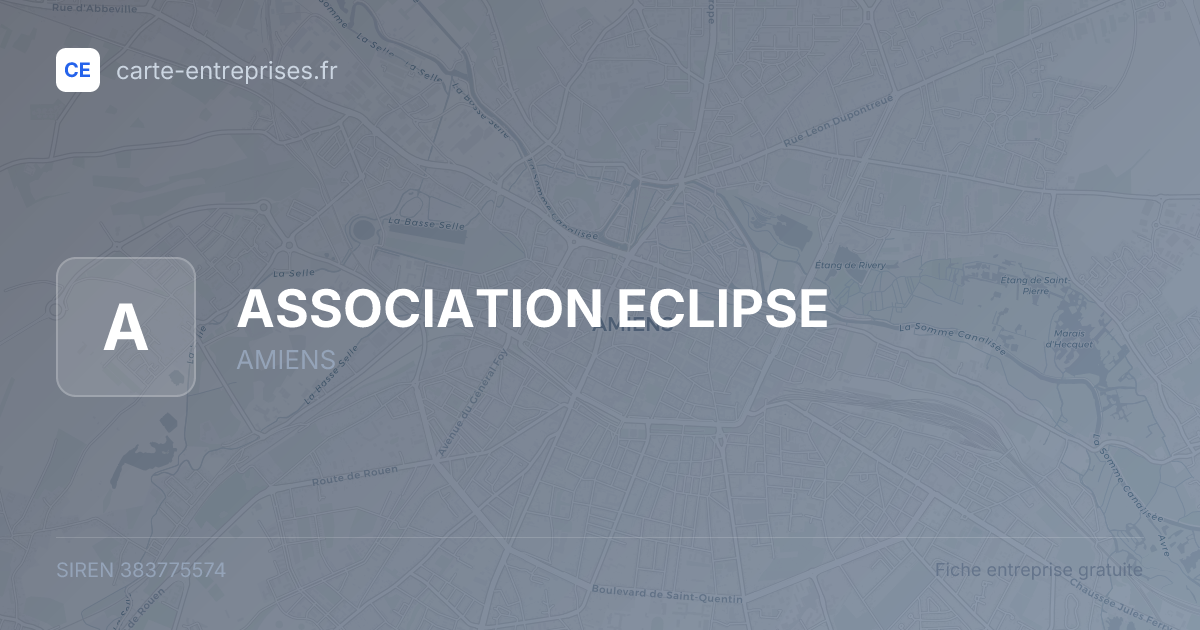 ASSOCIATION ECLIPSE — 383775574 — fiche entreprise