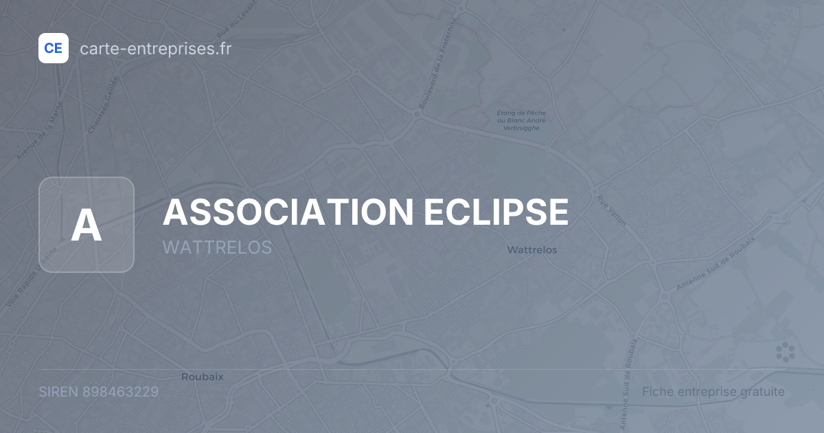 ASSOCIATION ECLIPSE — 898463229 — fiche entreprise