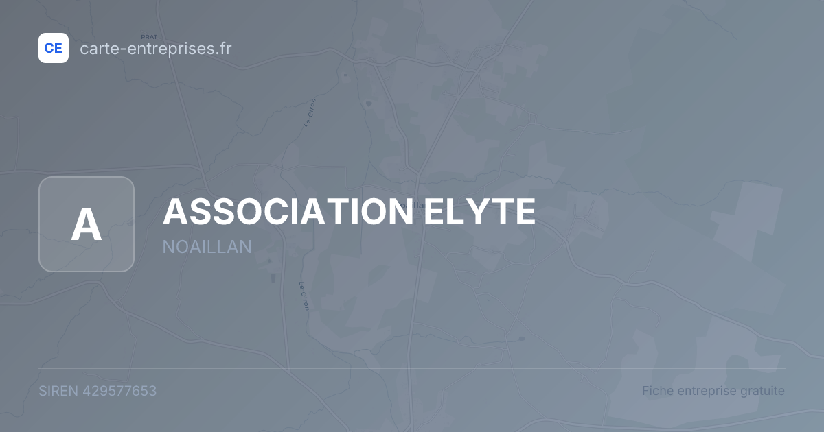 ASSOCIATION ELYTE — 429577653 — fiche entreprise