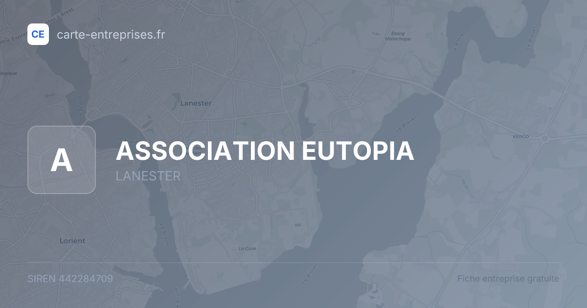 ASSOCIATION EUTOPIA — 442284709 — fiche entreprise