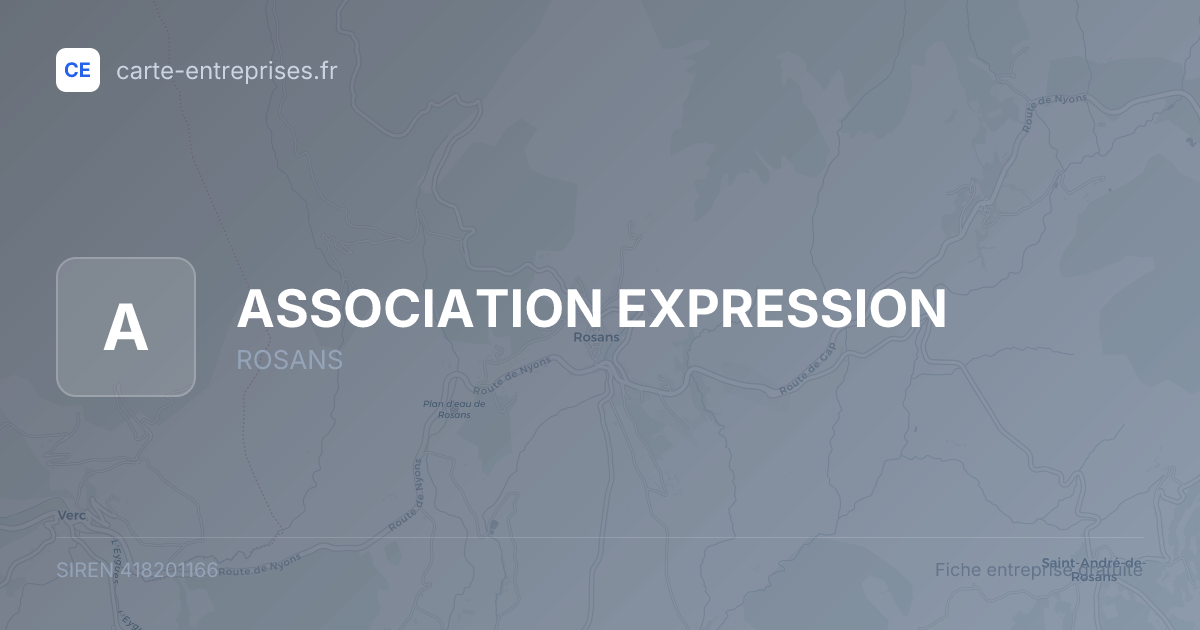 ASSOCIATION EXPRESSION — 418201166 — fiche entreprise