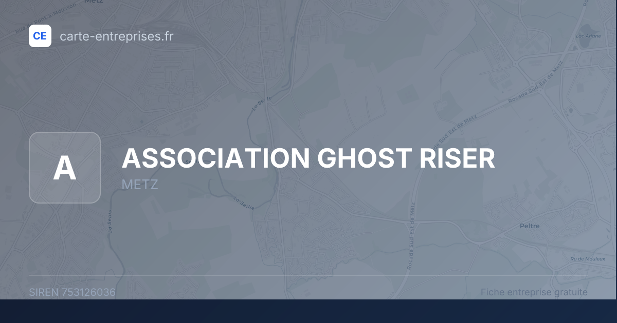ASSOCIATION GHOST RISER — 753126036 — fiche entreprise