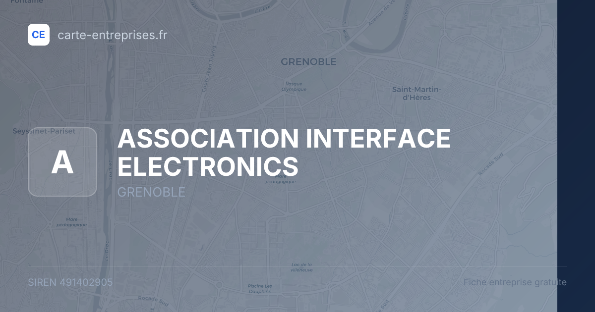 ASSOCIATION INTERFACE ELECTRONICS — 491402905 — fiche entreprise
