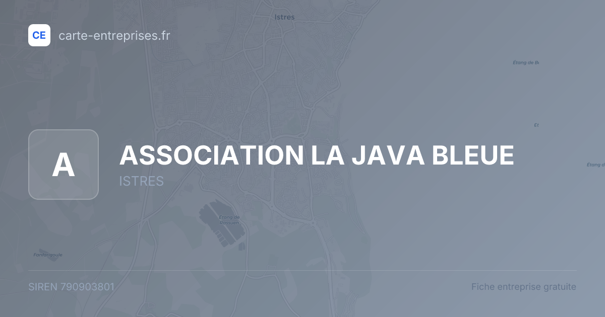 ASSOCIATION LA JAVA BLEUE — 790903801 — fiche entreprise