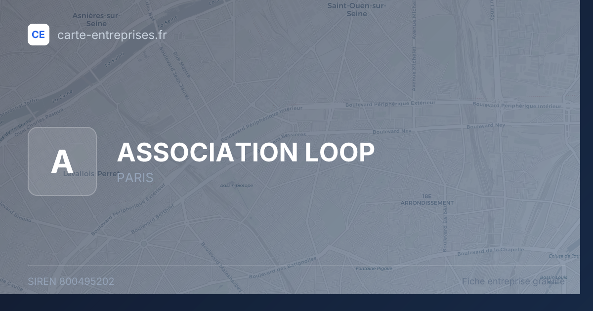ASSOCIATION LOOP — 800495202 — fiche entreprise