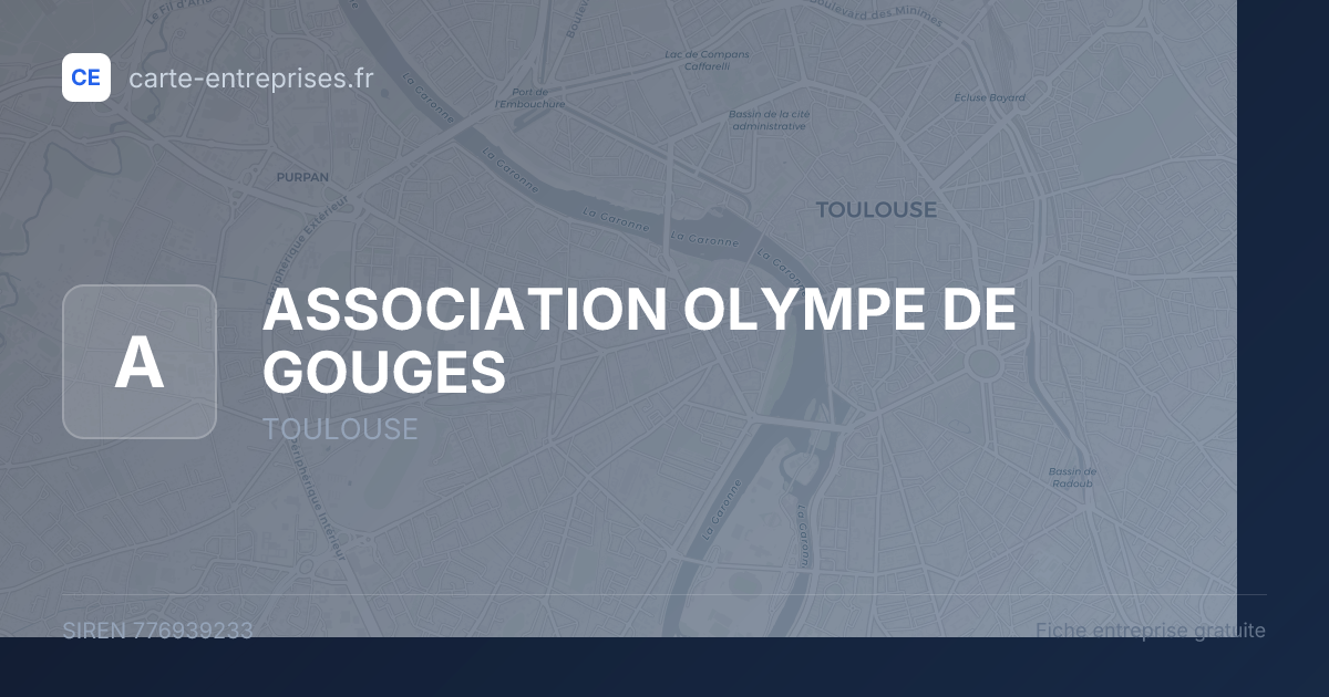 ASSOCIATION OLYMPE DE GOUGES — 776939233 — fiche entreprise