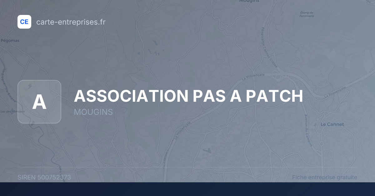 ASSOCIATION PAS A PATCH — 500752373 — fiche entreprise