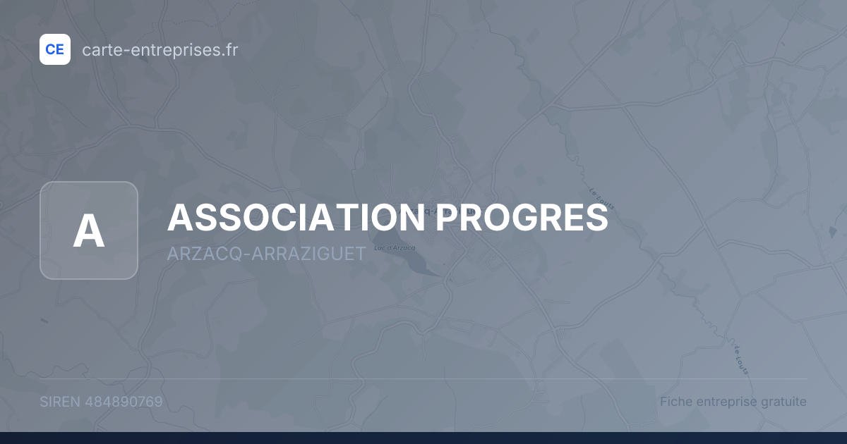 ASSOCIATION PROGRES — 484890769 — fiche entreprise