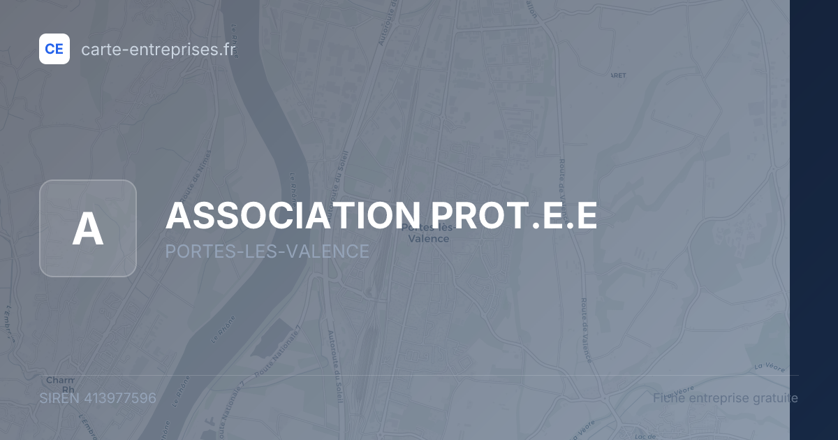 ASSOCIATION PROT.E.E — 413977596 — fiche entreprise