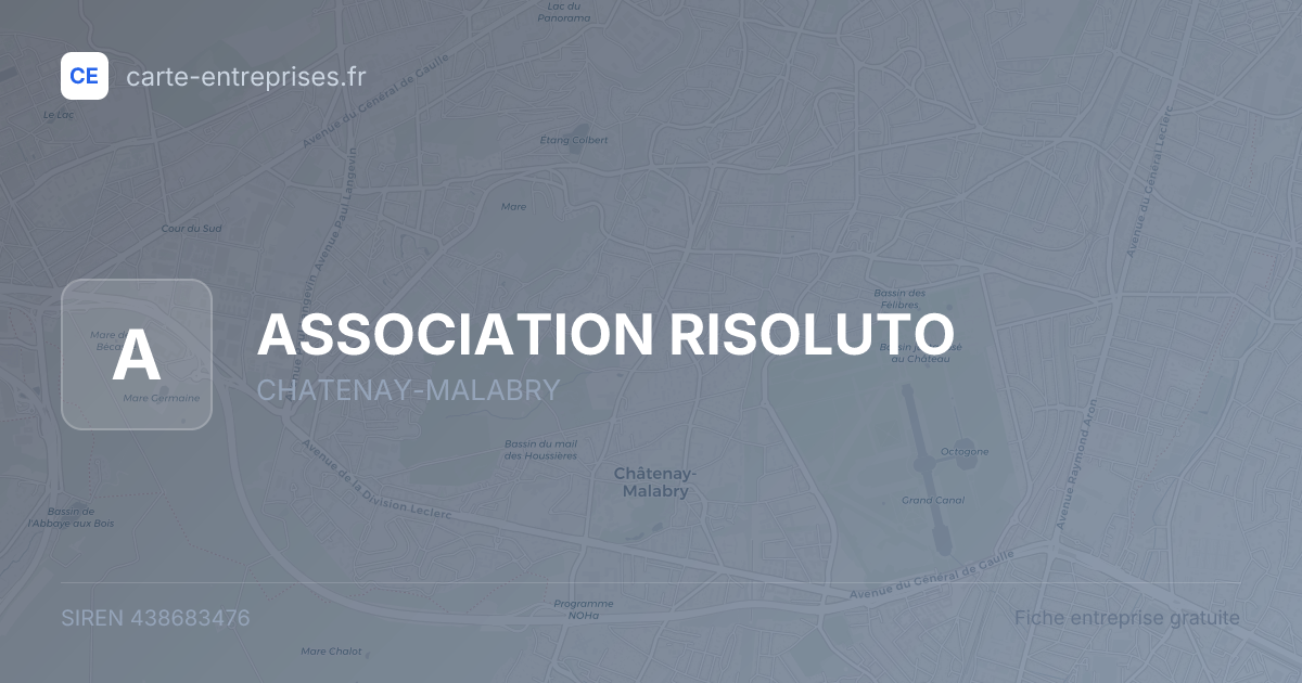 ASSOCIATION RISOLUTO — 438683476 — fiche entreprise