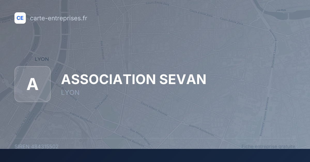 ASSOCIATION SEVAN — 484315502 — fiche entreprise