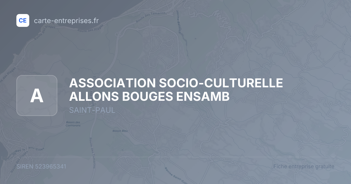 ASSOCIATION SOCIO-CULTURELLE ALLONS BOUGES ENSAMB — 523965341 — fiche entreprise