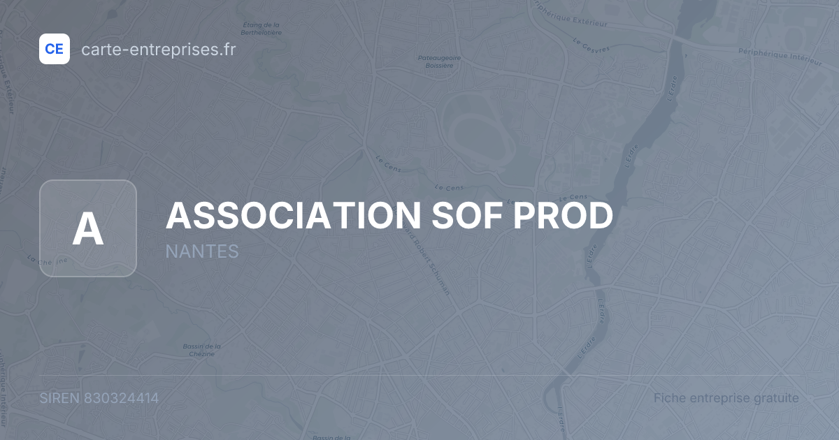 ASSOCIATION SOF PROD — 830324414 — fiche entreprise