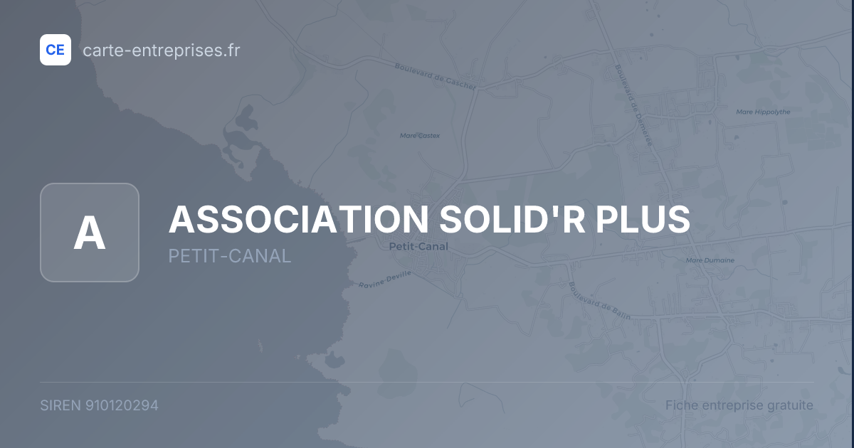 ASSOCIATION SOLID'R PLUS — 910120294 — fiche entreprise
