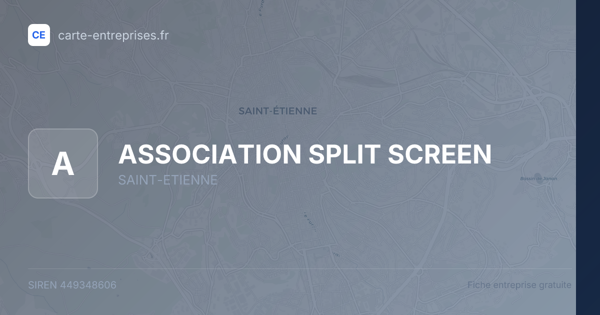 ASSOCIATION SPLIT SCREEN — 449348606 — fiche entreprise