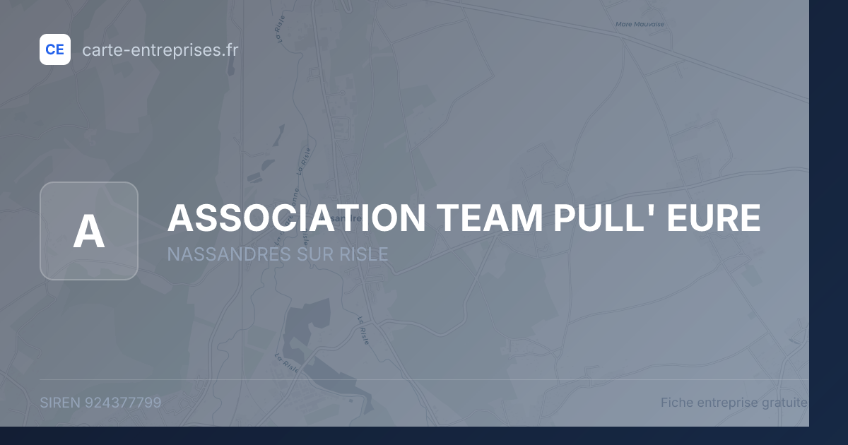 ASSOCIATION TEAM PULL' EURE — 924377799 — fiche entreprise