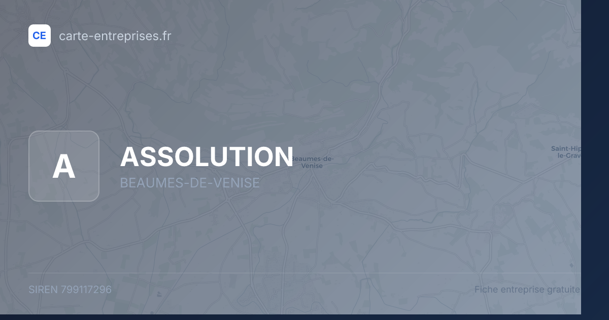 ASSOLUTION — 799117296 — fiche entreprise