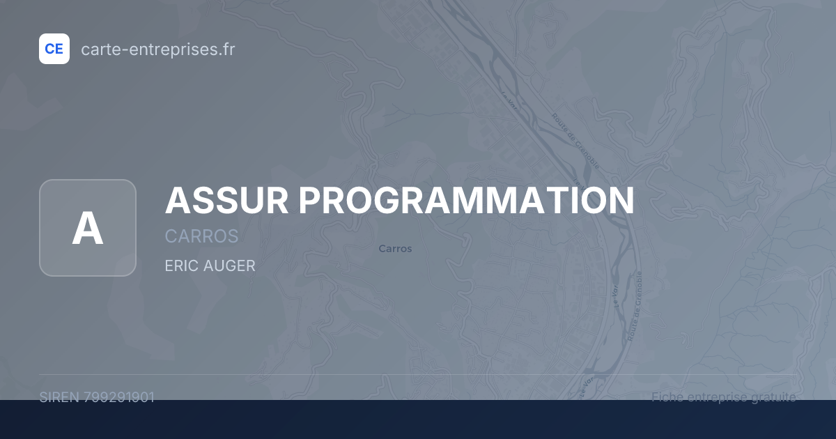 ASSUR PROGRAMMATION — 799291901 — fiche entreprise