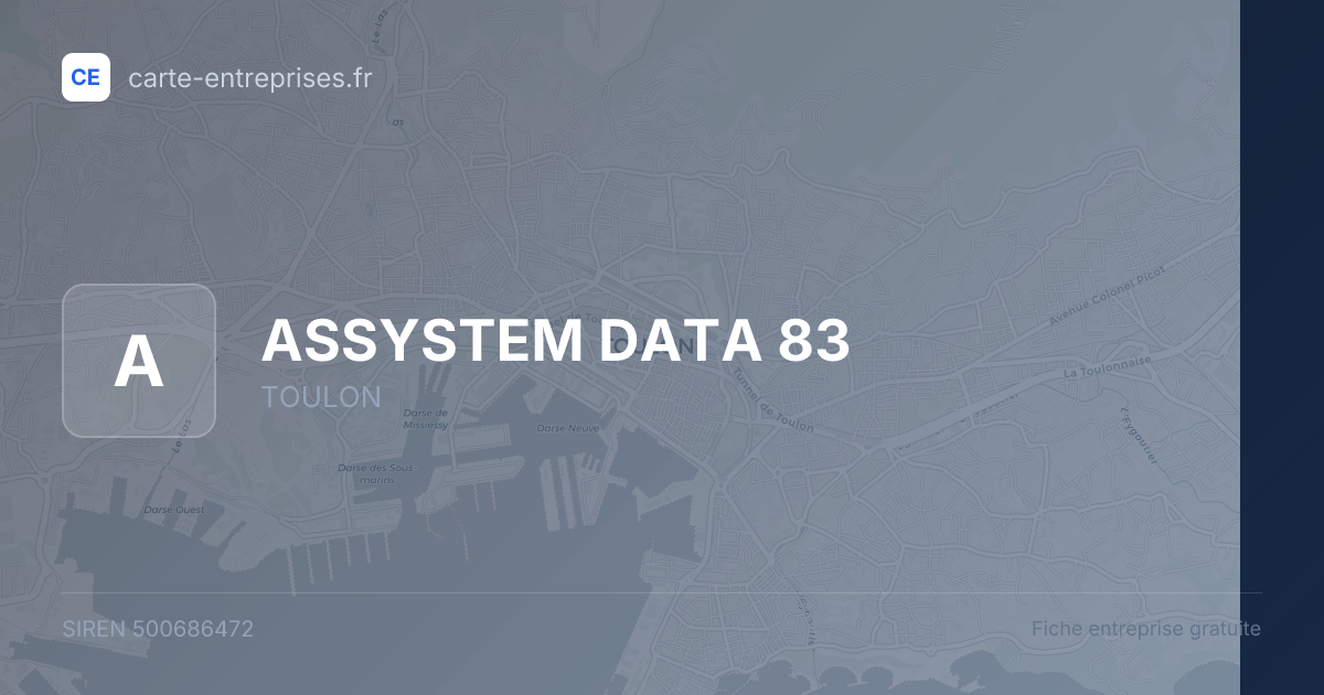 ASSYSTEM DATA 83 — 500686472 — fiche entreprise
