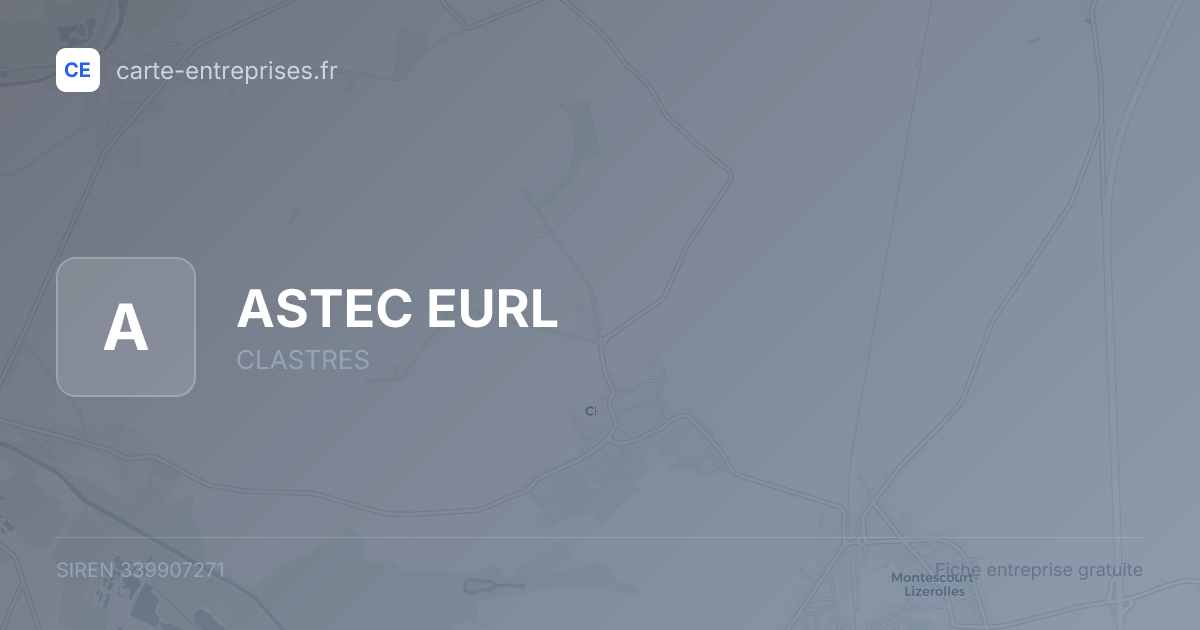 ASTEC EURL — 339907271 — fiche entreprise