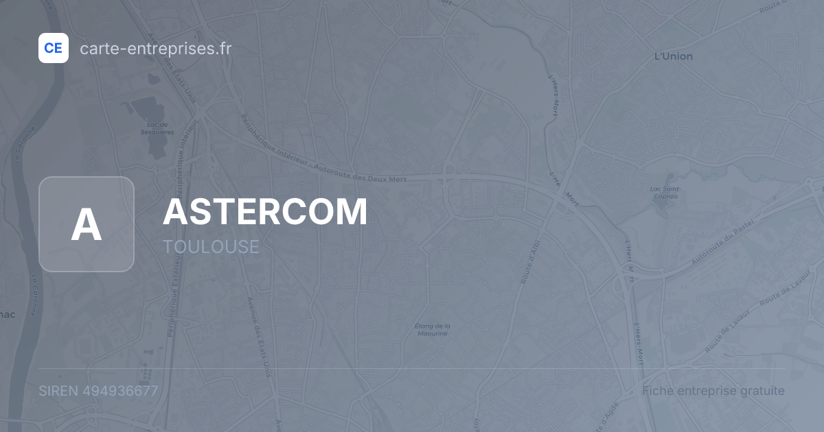 ASTERCOM — 494936677 — fiche entreprise