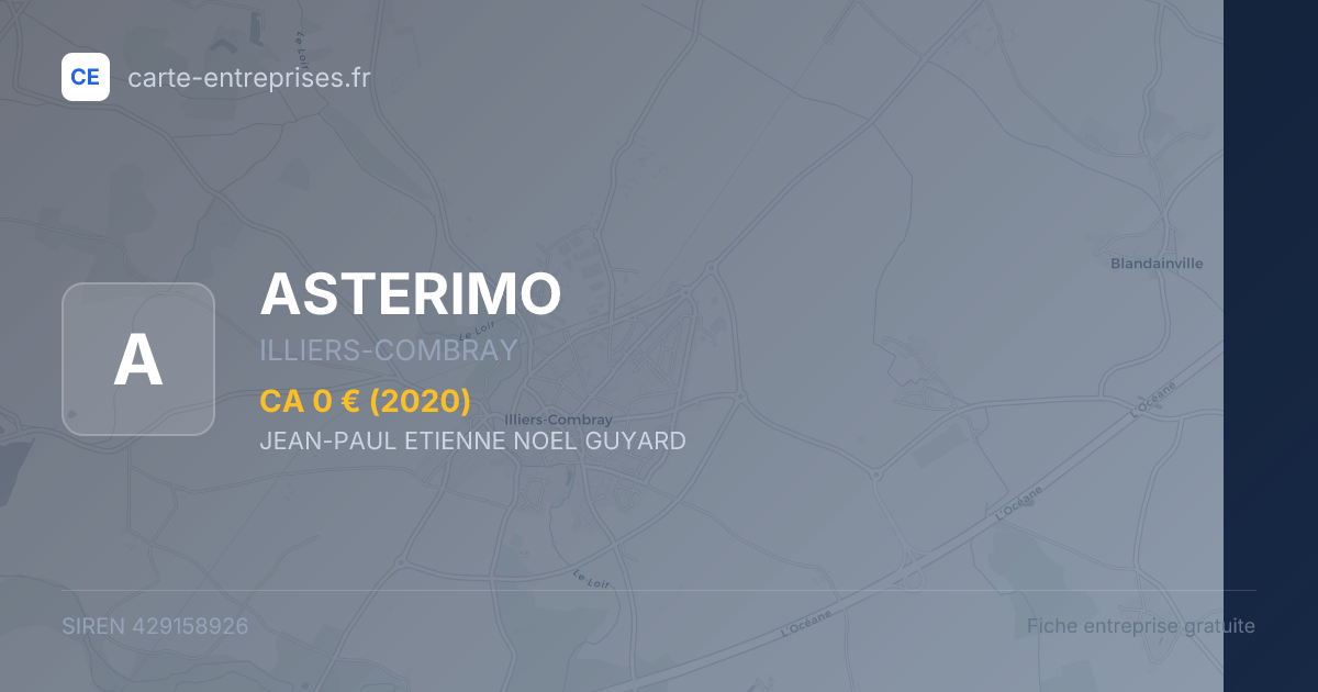 ASTERIMO — 429158926 — fiche entreprise