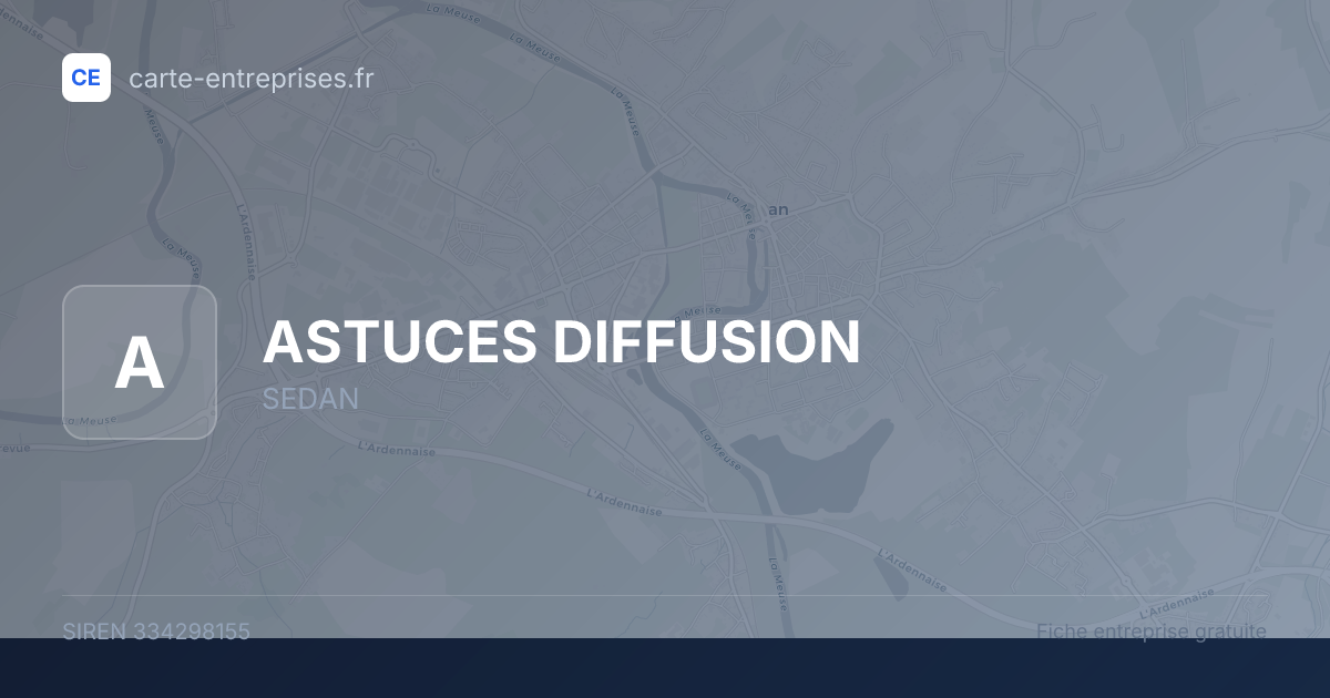 ASTUCES DIFFUSION — 334298155 — fiche entreprise