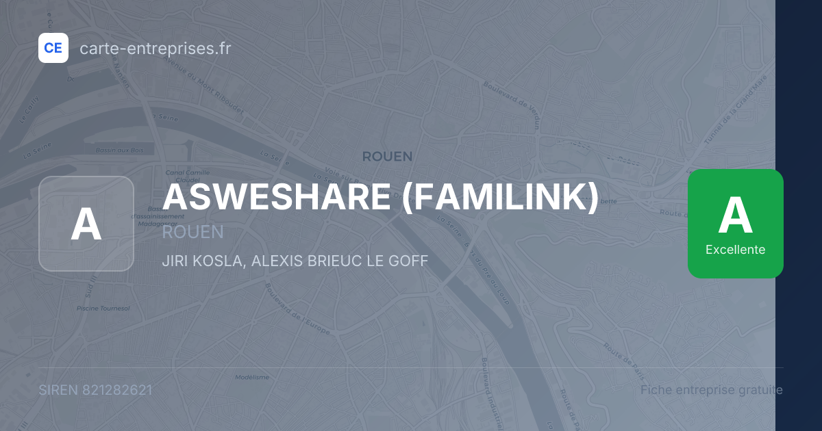 ASWESHARE (FAMILINK) — 821282621 — fiche entreprise