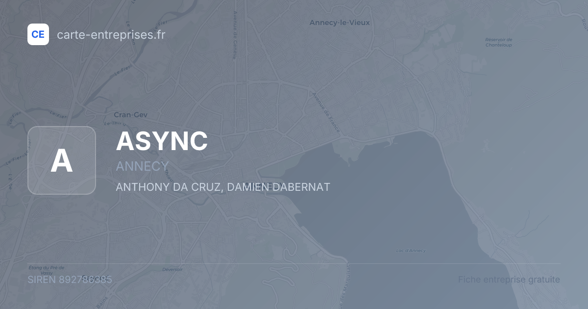 ASYNC — 892786385 — fiche entreprise