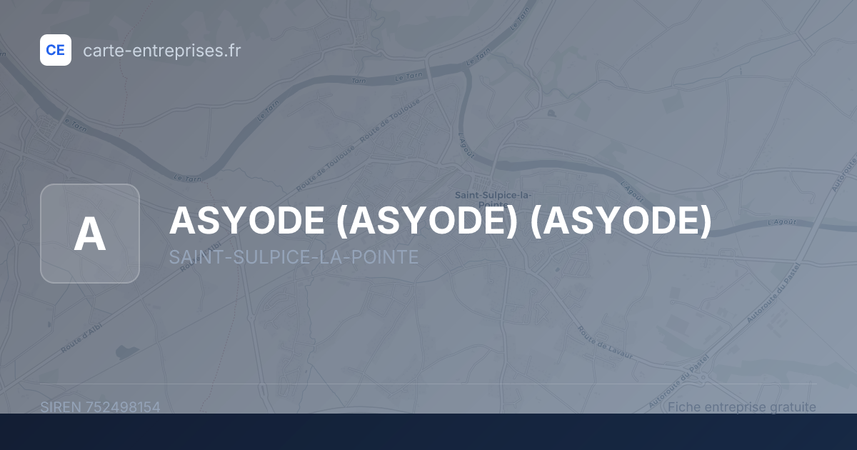 ASYODE (ASYODE) (ASYODE) — 752498154 — fiche entreprise