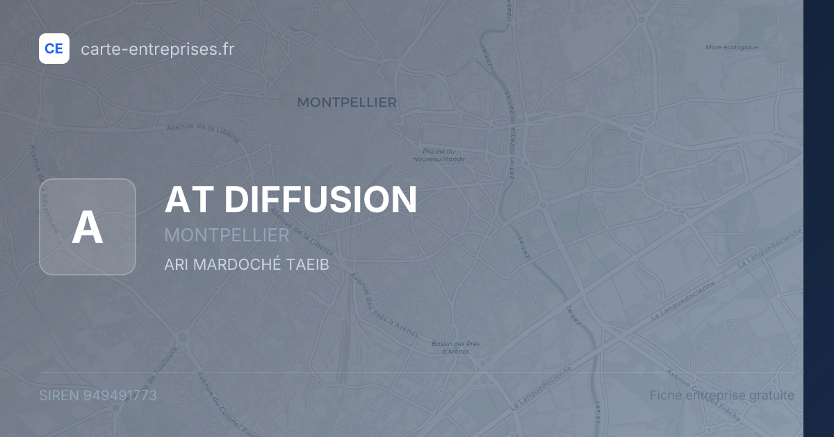 AT DIFFUSION — 949491773 — fiche entreprise